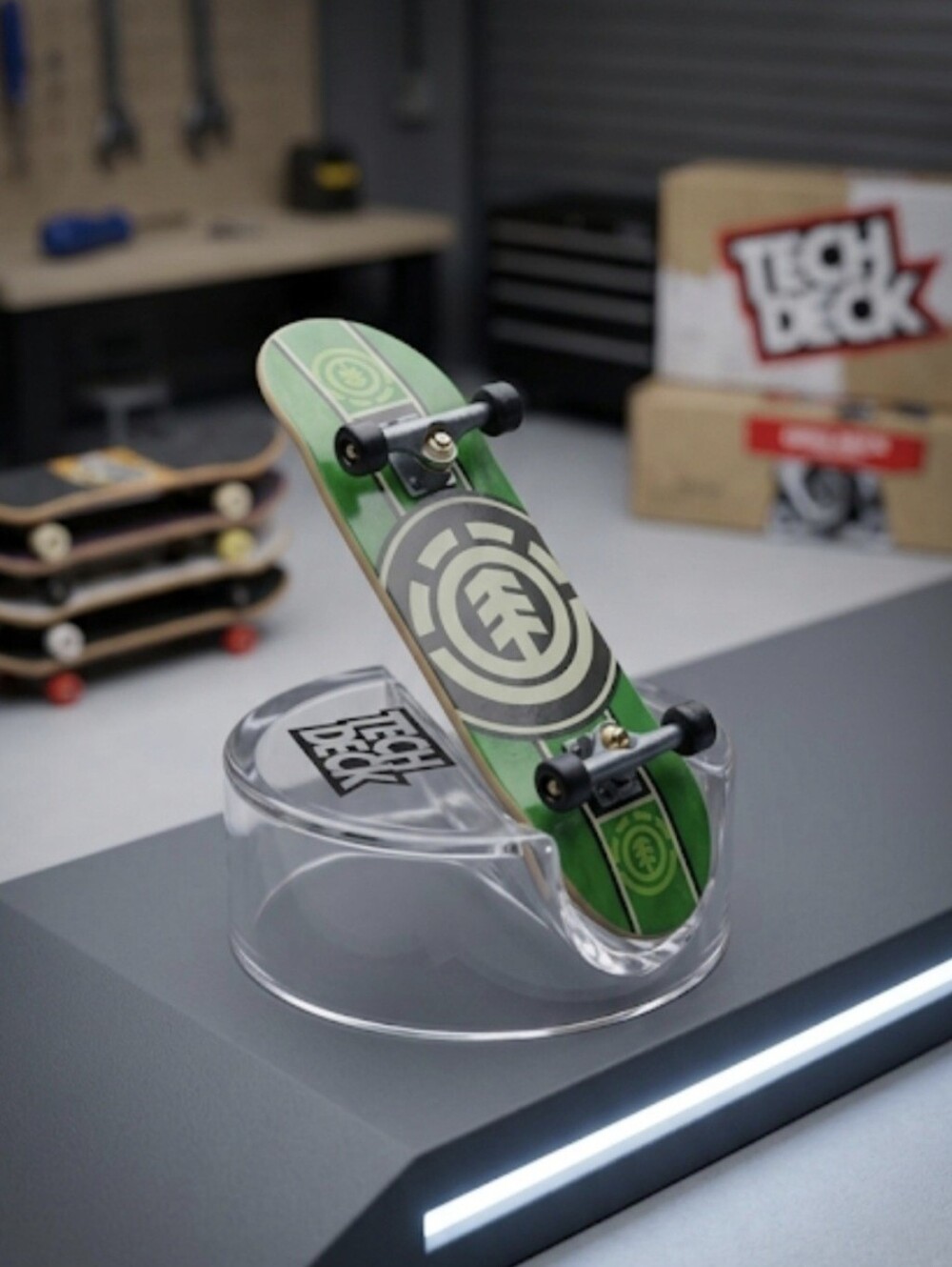 Tech Deck Single Plastic Translucent Display Holder